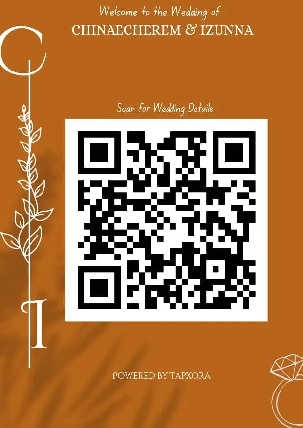 TapXora event QR guest portal sample